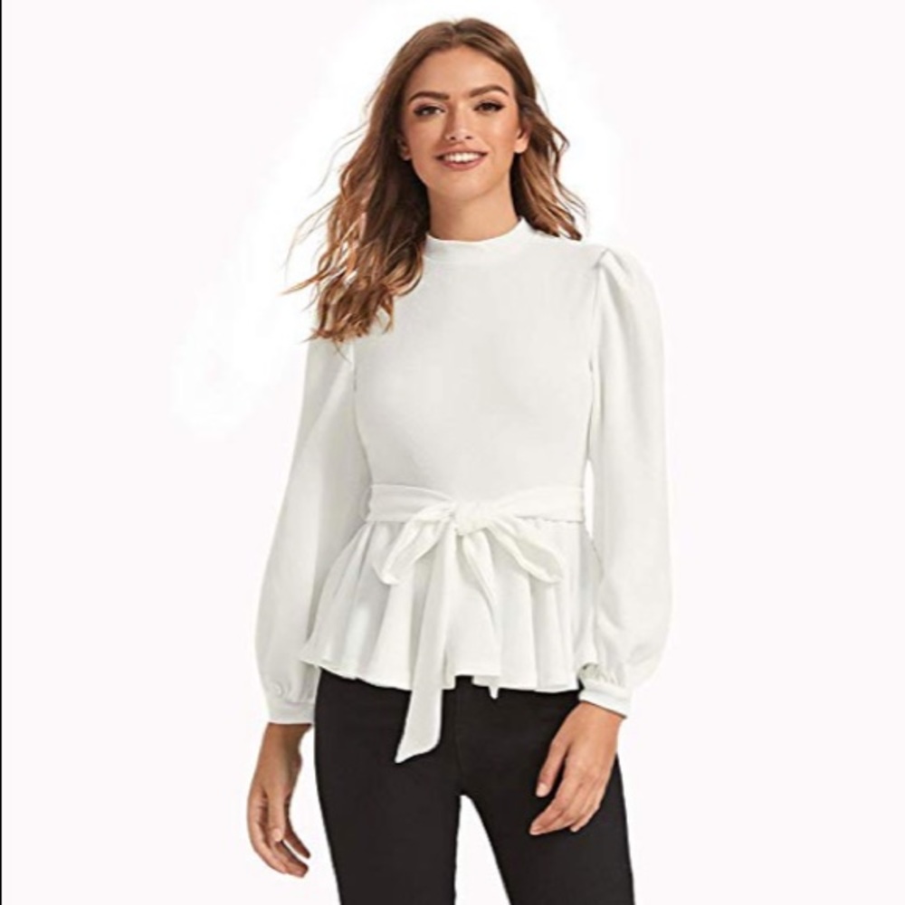 White Bridal Shower Blouse